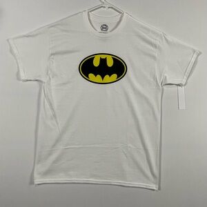 White T-Shirt with Batman Logo, DC Comics (Brand New Condition) Dark Knight Tee